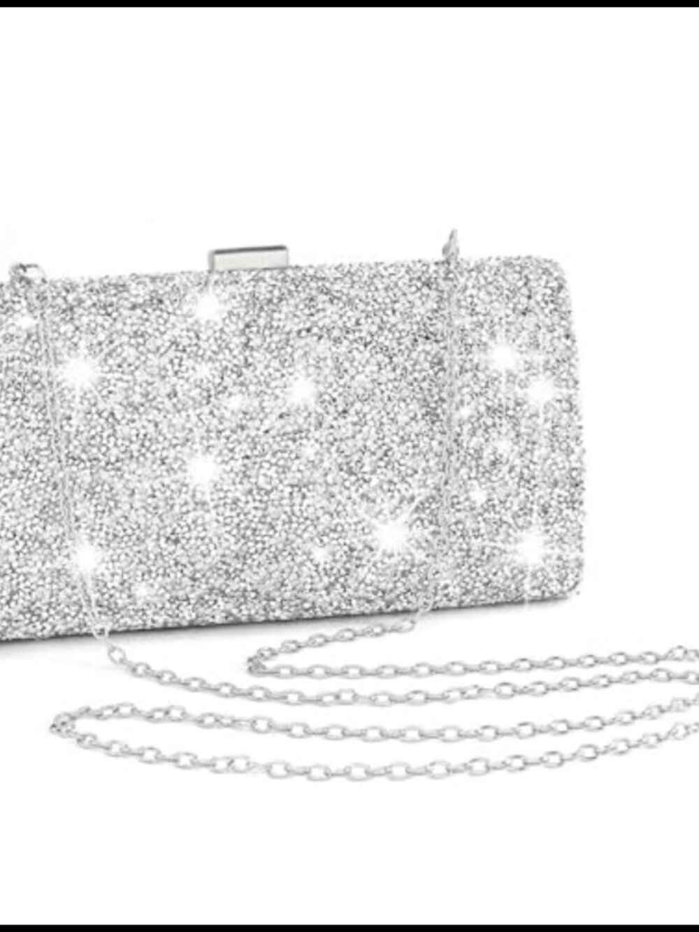 Rhinestone Clutch Purses Bling Evening Bag Formal Wedding Double Sided Diamond